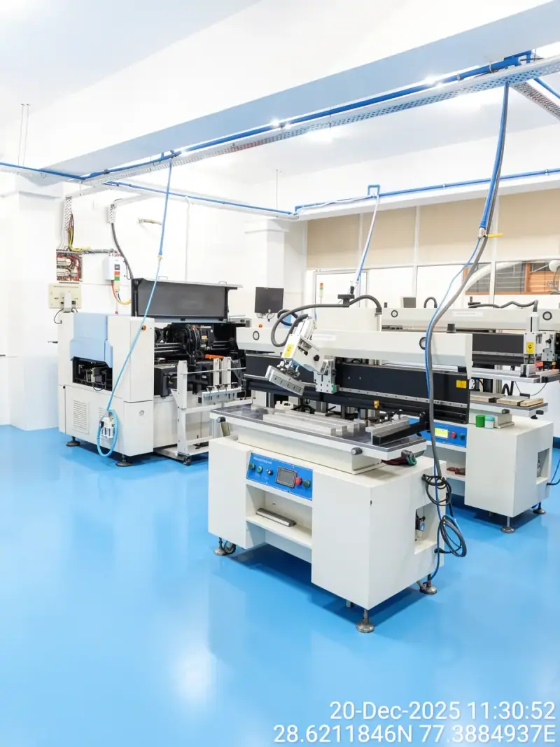 SMT production floor at Neuromotion facility, Noida